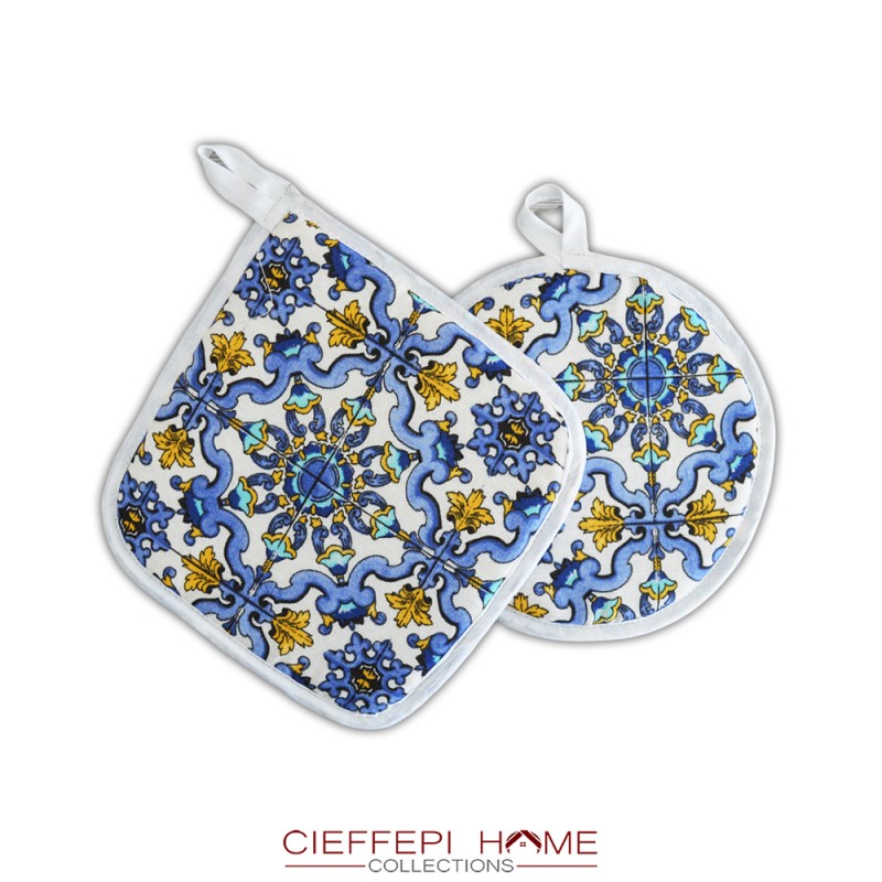 set due presine da cucina stile vietri