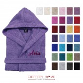 Accappatoio in 24 colori con iniziali personalizzate ottima idea regalo