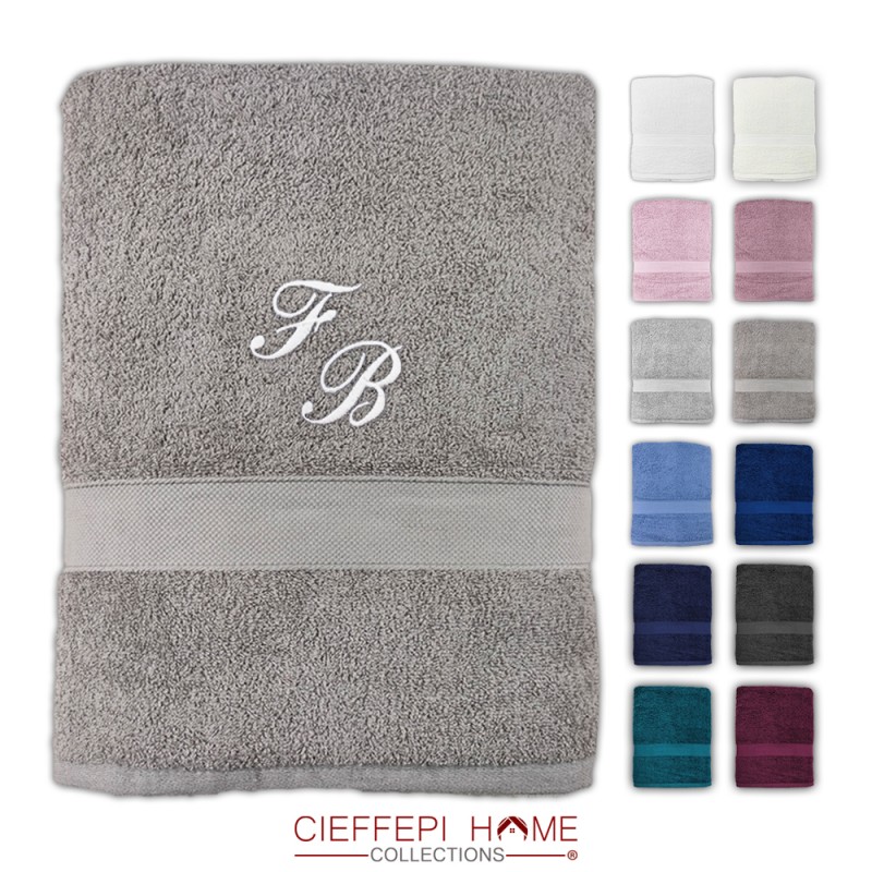 telo doccia bagno  in spugna tinta unita 12 colori personalizzabile