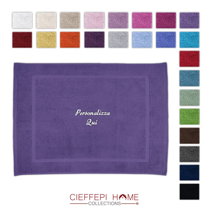 tappeto scendidoccia in spugna personalizzato disponibile in 24 colori